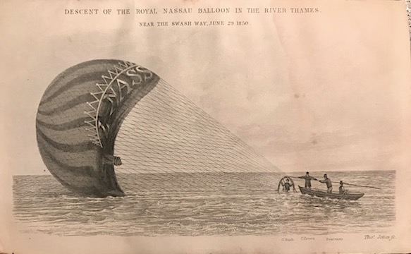 George Rush An Account of ascents in the Nassau and Victoria Balloons, in the years 1838, 1848, & 1850... with a description of Rush's registered dials for the improved aneroid barometer; and an Appendix by W.H. Jones... 1851 London W.H. Jones and Thomas Jones